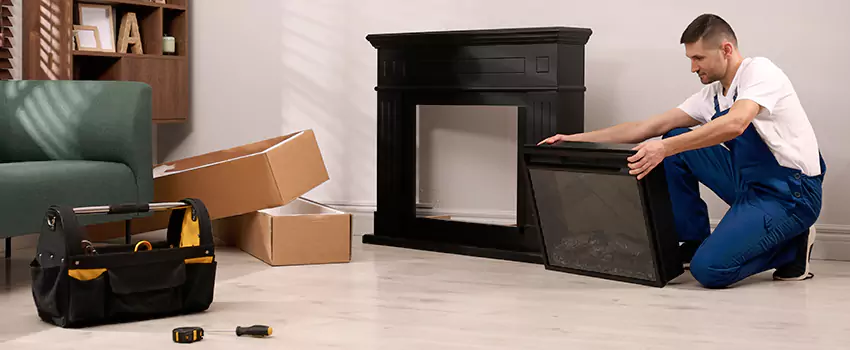 Old Rusted Metal Fireplace Repair And Replacement in Santee, CA